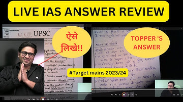 Live Mains answer checking II Beginner series II Target Mains 2023/24 II U IAS #thahindu