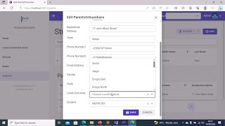 Lesson 17 Implement Cascading Dropdowns on Add And Edit Parent/Guardian Pages