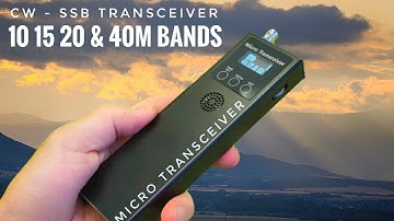 Micro Pocket SSB-CW HF-transceiver (handheld QRP 4-bander met ingebouwde batterij)