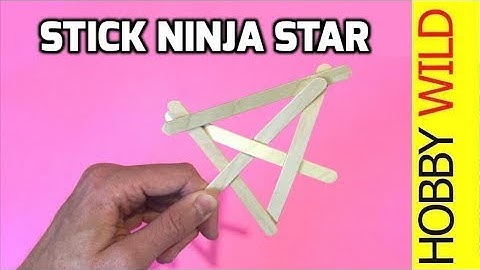 HOW TO MAKE a POPSICLE STICK NINJA STAR