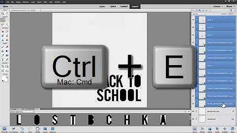 How to Punch Out Titles with the Eraser Tool in Photoshop and PSE
