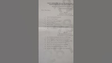 M.Com First Semester Calicut University Business environment &Policy Previous year Question Paper