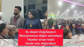 Ağrı Doğubeyazıt Mezopotamya düğün salonu telçeker sirxan köylü serdar özer düğünü