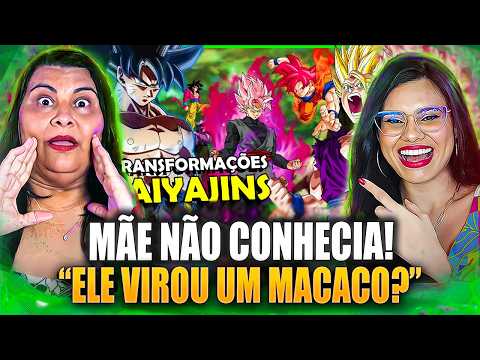 ELA NÃO ESPERAVA POR ISSO! 😱 TODAS AS TRANSFORMAÇÕES SAIYAJINS ATÉ HOJE