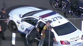 Suspected car thief in custody after police chase