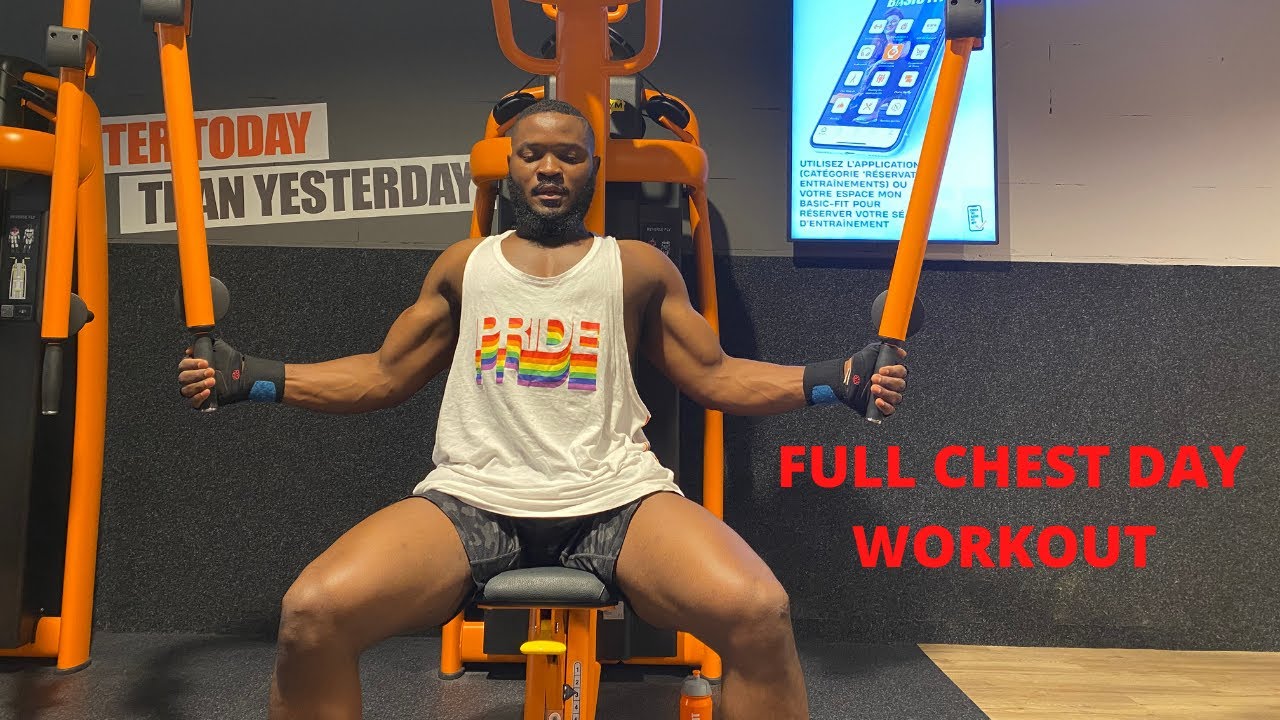 Full CHEST DAY WORKOUTS FOR BEGINNERS YouTube