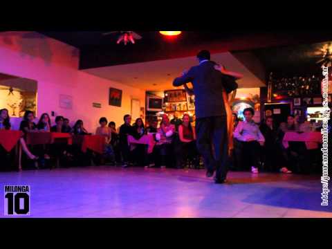 Luciana Gorosito y Adrian De Gregorio en MILONGA10 (Tango "Mandria")