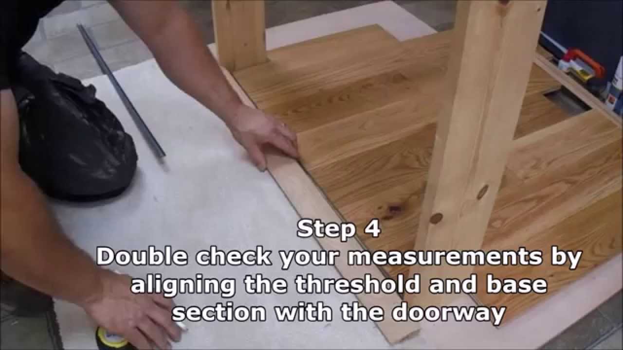 How To Install Solid Oak Door Thresholds Hd Youtube