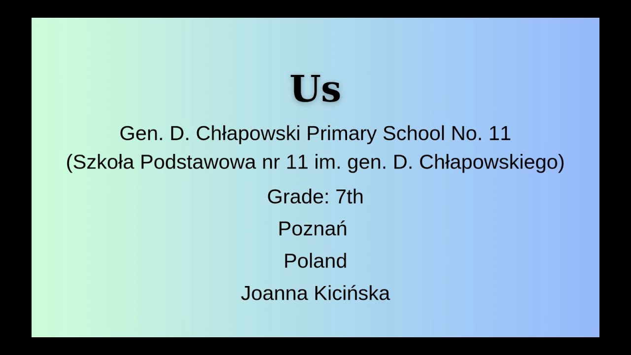 Us-Gen. D. Chłapowski Primary School No. 11