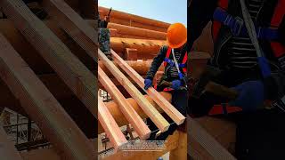 🪵 Timber Roof Construction | Skilled Carpentry and Framing Process