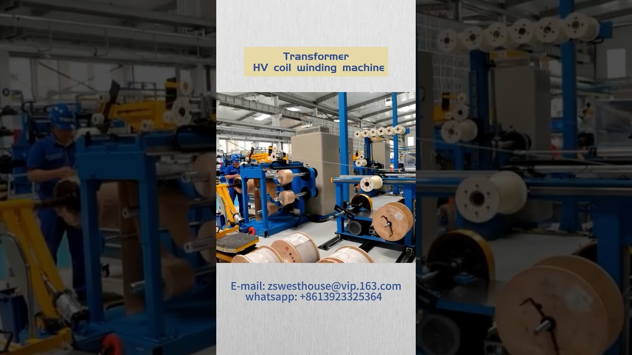 Transformer HV coil winding machine
