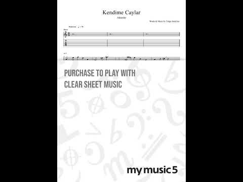 Kendime Çaylar (Guitar1&2)【Guitar TAB / 2 part set / perfectly copy】 - Adamlar