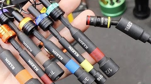 Set your Nuts with 4-inch Deep Mag Bit Drivers! Klein extensions, swivel and more sockets!