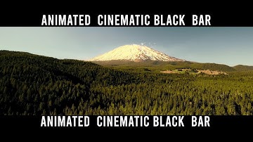 How to add Animated cinematic black bar. Easy  premiere pro  beginner basic video editing tutorial.