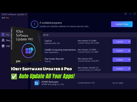 IObit Software Updater 8 Pro – Keep All Your Software Up-to-Date Automatically!