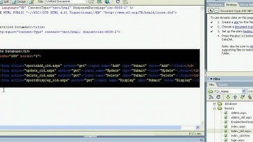 Dreamweaver MX 2004 ADO.NET Lesson 3 (part 3)