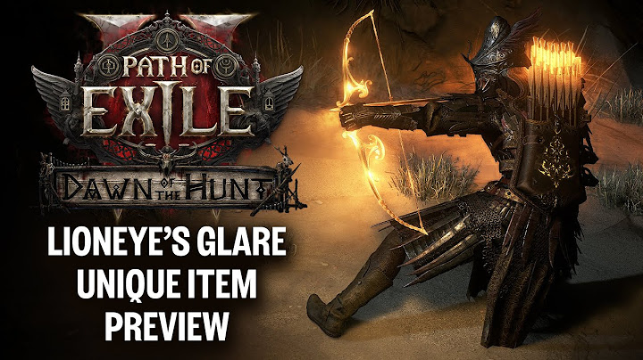 Path of Exile 2: Lioneye's Glare Unique Item Preview