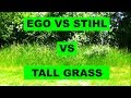 Ego Trimmer vs Stihl Trimmer vs Tall Grass