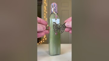 Making Faerie decorative color changing potion bottle | Relaxing potion making