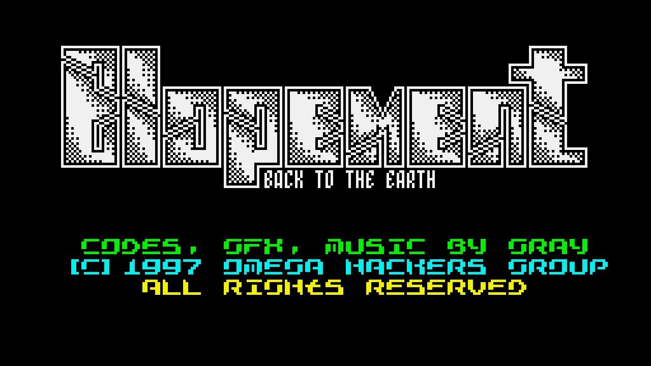 Классика ZX Spectrum - Elopement. Back to Earth (1997)