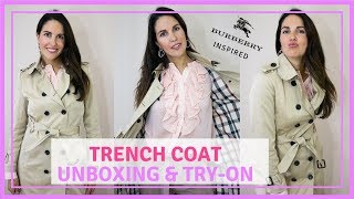 burberry inspired trench coat