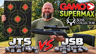 Gamo Supermax Bone Collector Pellet Test! JTS vs JSB Accuracy Challenge