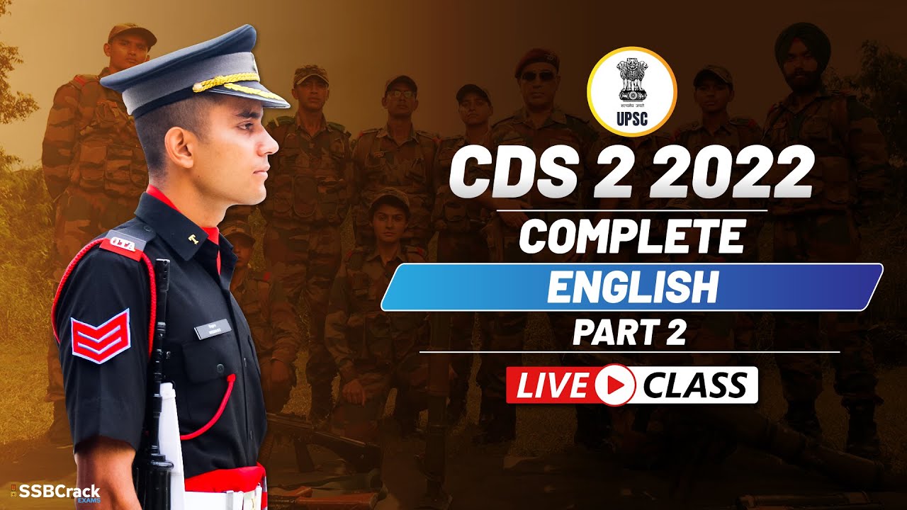 CDS 2 2022 Most Important Questions | Complete English | Part 2