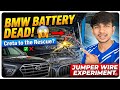 BMW Battery Dead! 😱 Creta to the Rescue? | Jumper Wire Experiment#trendingnow 