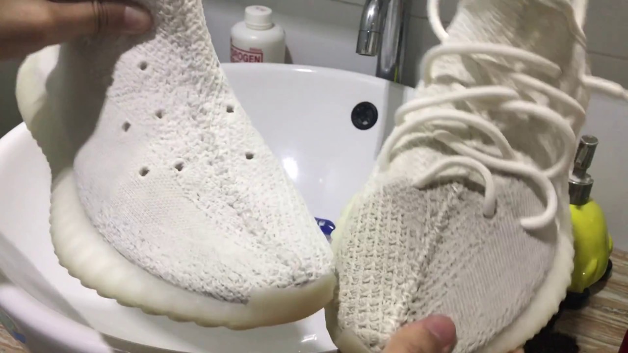 how to clean white primeknit shoes