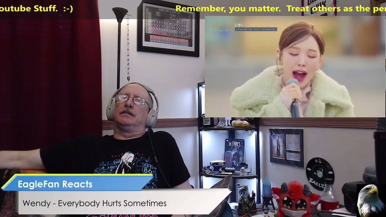 EagleFan Reacts to Everybody Hurts Sometimes by Wendy - Beautiful Voice