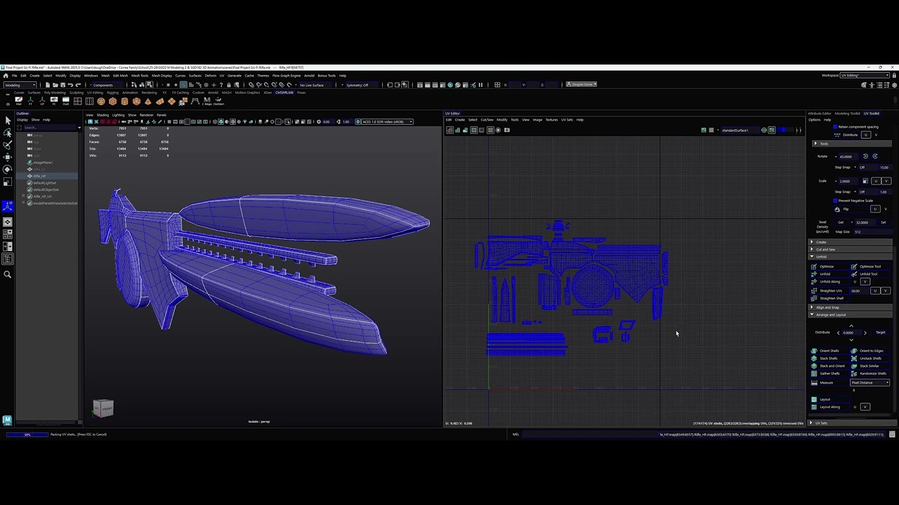 How to Restore a UV Shell & Layout Effectively in Maya - YouTube