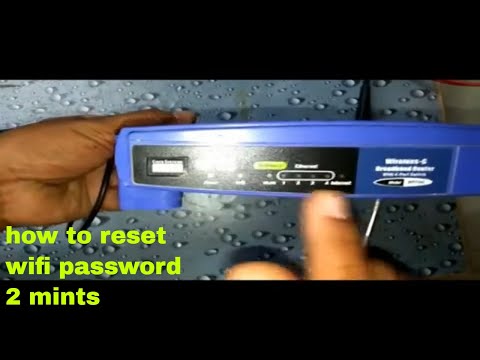 how to reset wireless G router Linksys | change wi-fi password any router |