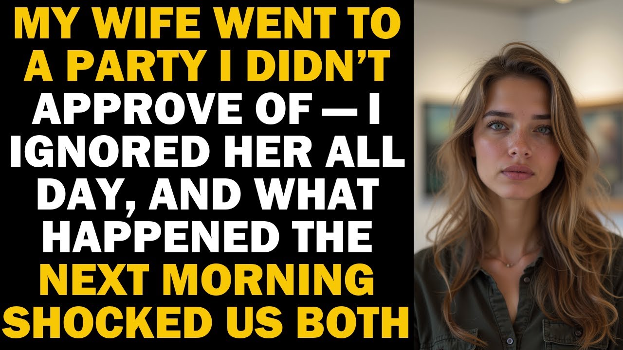 My Wife Went to a Party I Warned Her About — The Next Morning, She ...