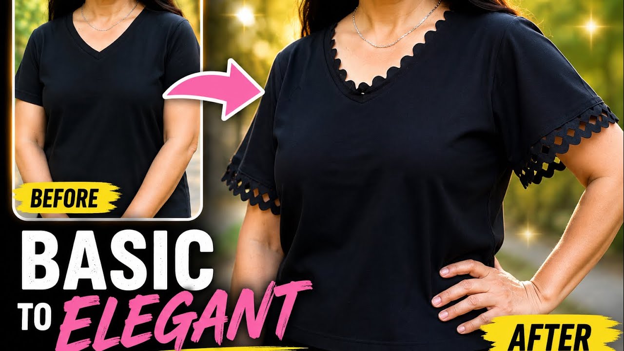 DIY T-Shirt Makeover | Turn Basic T-Shirts into an Elegant