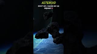 Earth vs Asteroid Attack 💀🗿 #Shorts #Science #Space #Earth #Asteroid
