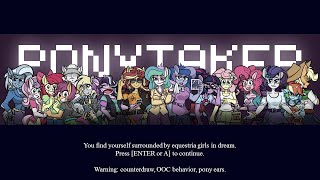 PONYTAKER Interactive video test playing (My little pony equestria girl X Helltaker)