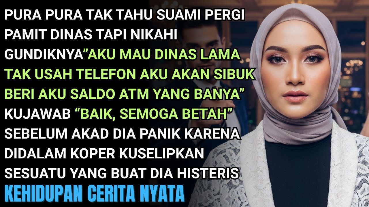 PURA PURA TAK TAHU SUAMI PAMIT DINAS MALAH NIKAHI GUNDIK KUSELIPKAN SESUATU BUAT DIA PANIK SAAT AKAD