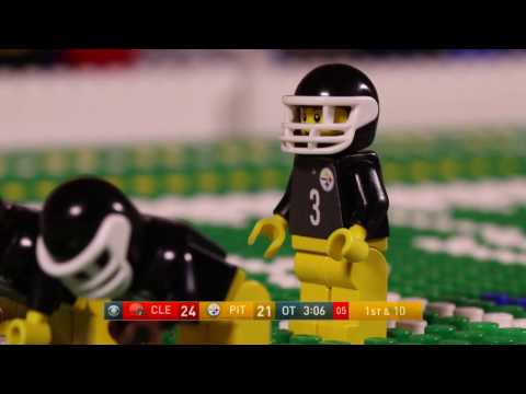 NFL: Steelers' game-winning touchdown (Week 17, 2016) | Lego Game Highlights