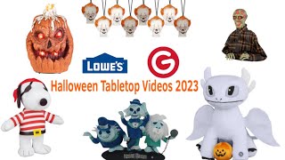 Lowes Halloween Gemmy Tabletop Animatronic Videos 2023