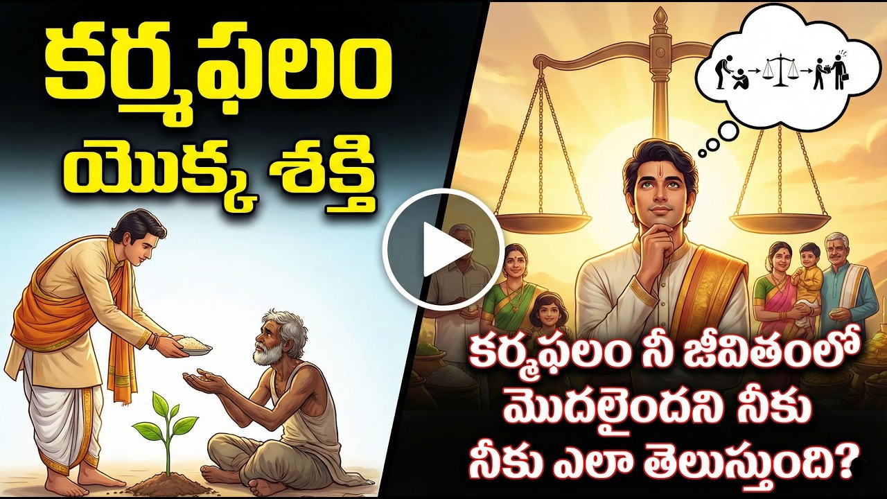 #కర్మఫలం యొక్క శక్తి ,కర్మఫలం నీ జీవితంలో  మొదలైందని నీకు ఎలా తెలుస్తుంది #chaganti #devotional