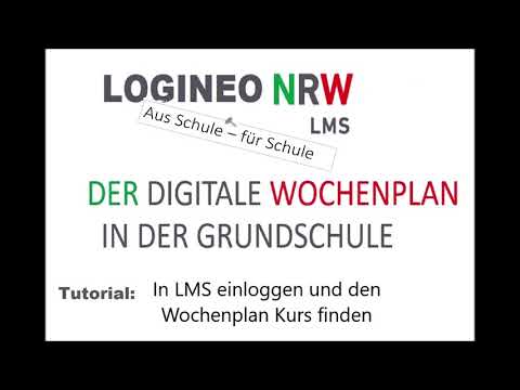 Teil 1: Tutorial Einloggen & LMS Wochenplan Kurs finden