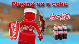 Playing mm2 as a COKE!!