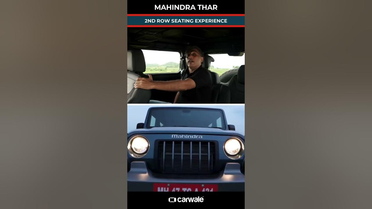 Mahindra Thar: Comfortable Four Seater? | CarWale #shorts - YouTube