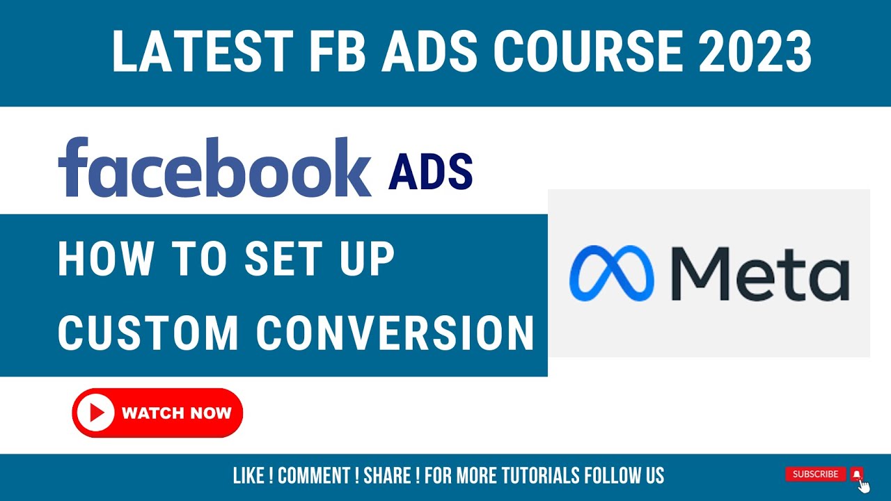 How to Create Custom Conversion in Facebook ads | Latest Facebook ads ...