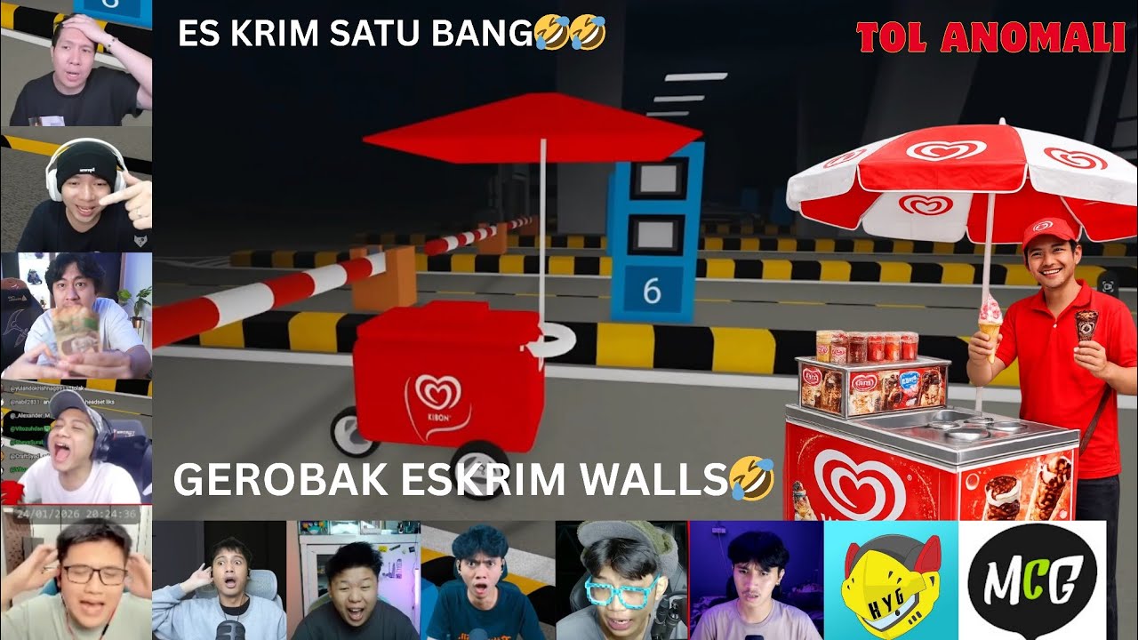 ANOMALI GEROBAKES KRIM WALLS🤣 I ES KRIM SATU BANG🤣 I TOL ANOMALIE ROBLOX