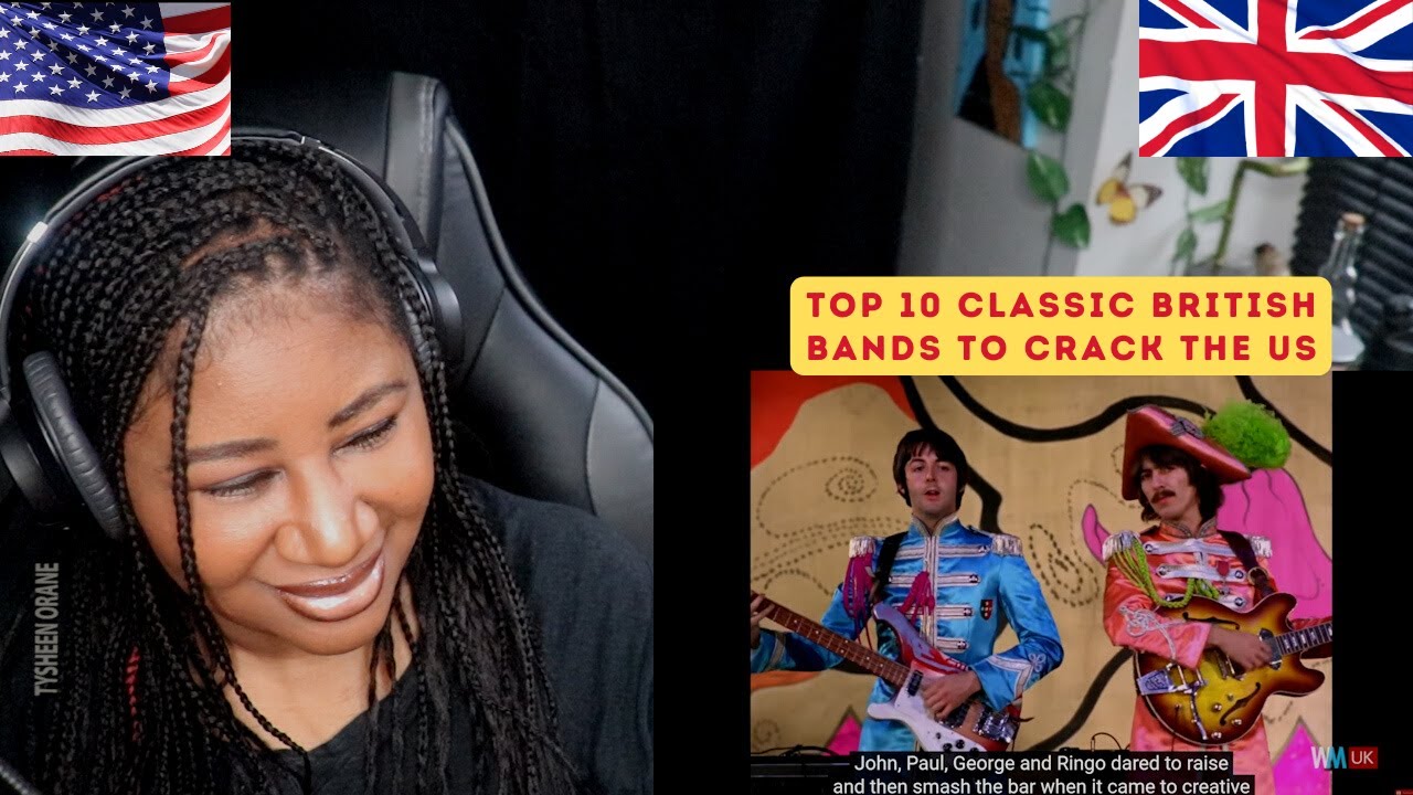 American Reacts To: Top 10 Classic British Bands To Crack The US