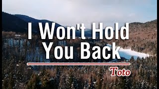 I Won't Hold You Back - Toto (KARAOKE VERSION VERSION)