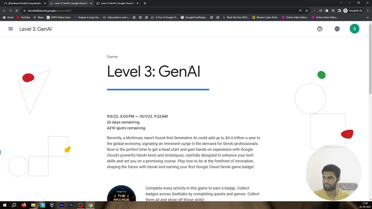 Tutorial video for Redeeming your Access Code for the Generative AI Arcade Game