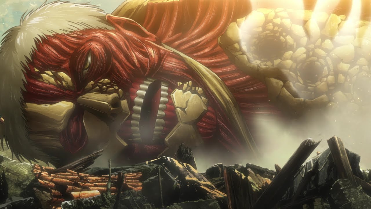 Beast Titan Defeats The Armored Titan Attack On Titan Season 3 Youtube