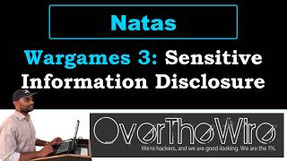 Natas 3 | Sensitive Information Disclosure | OverTheWire Wargames